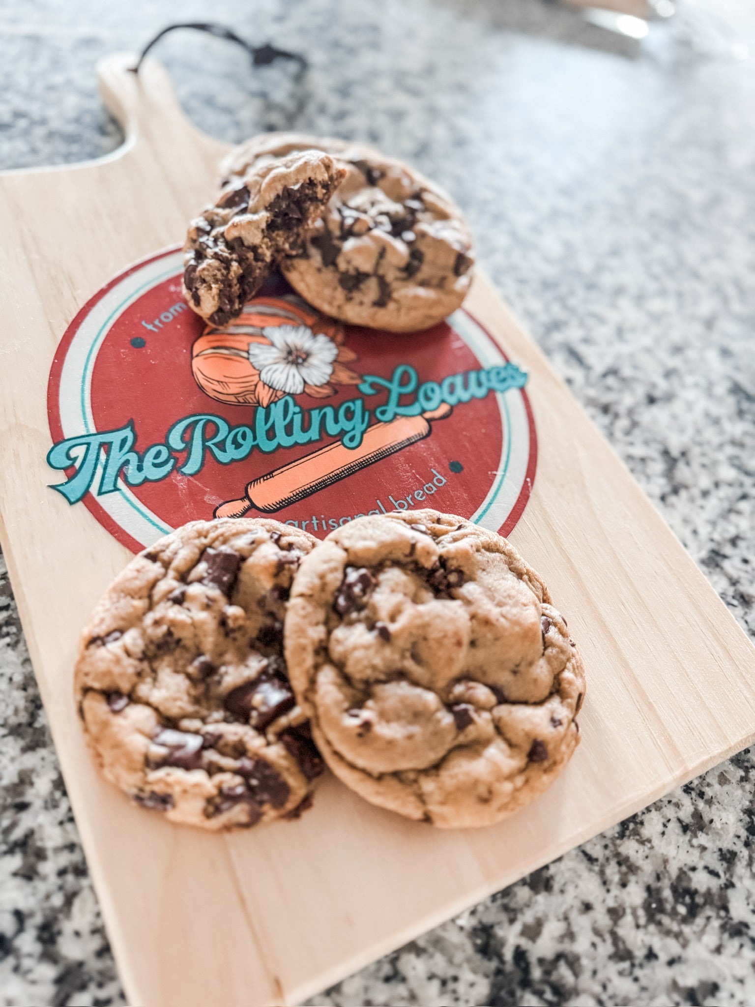 1/2 Dozen Chocolate Chip Sourdough Cookies