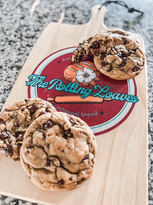 1/2 Dozen Chocolate Chip Sourdough Cookies