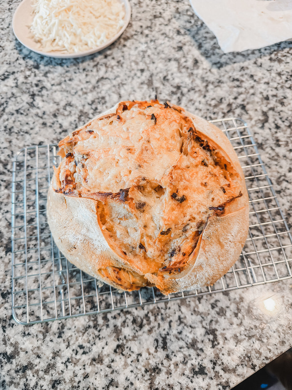 Chili Crisp Gruyère Sourdough Loaf
