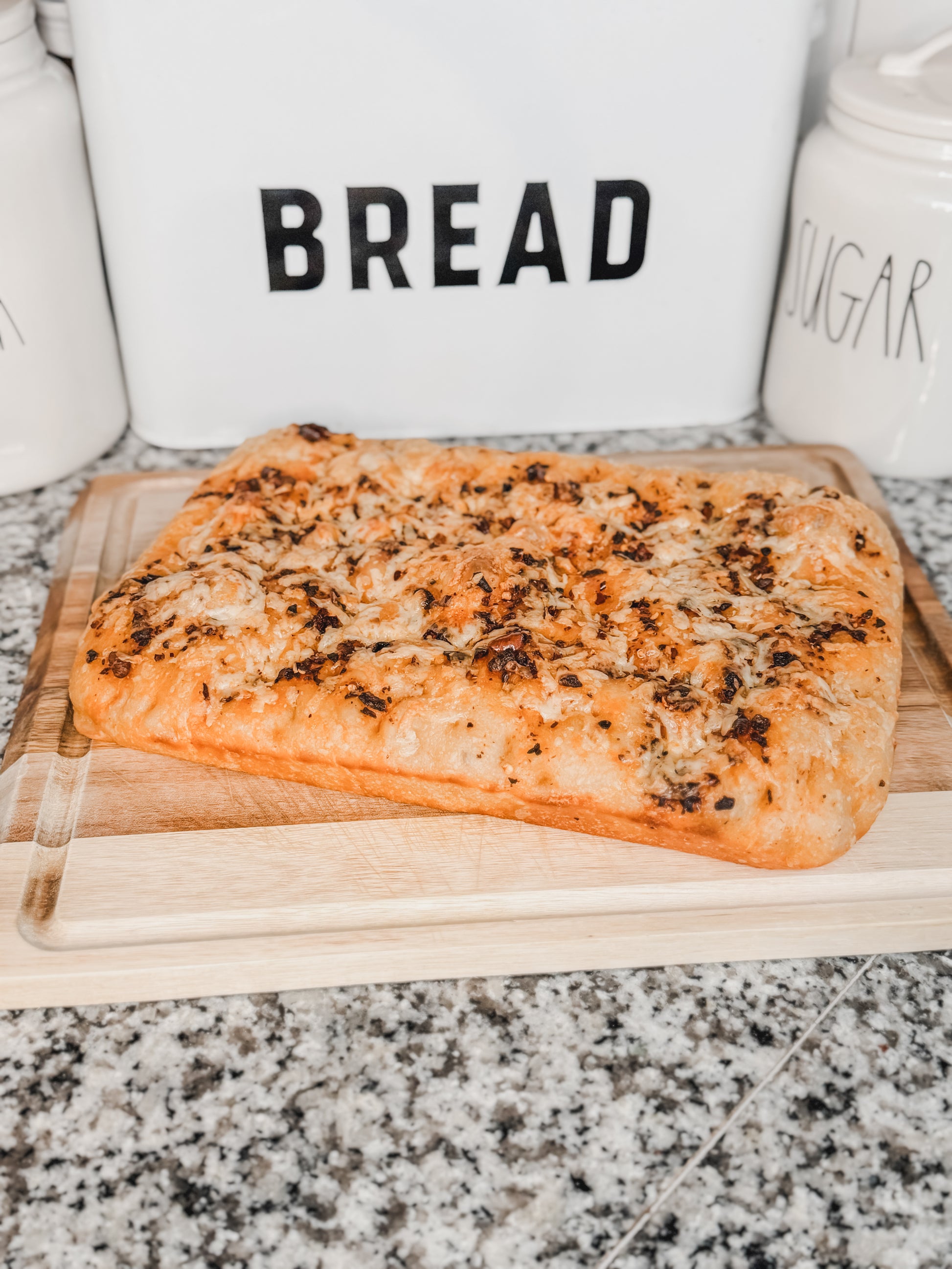 Chili Crisp Gruyère Focaccia Loaf