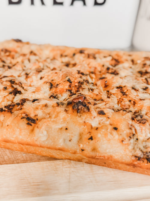 Chili Crisp Gruyère Focaccia Loaf