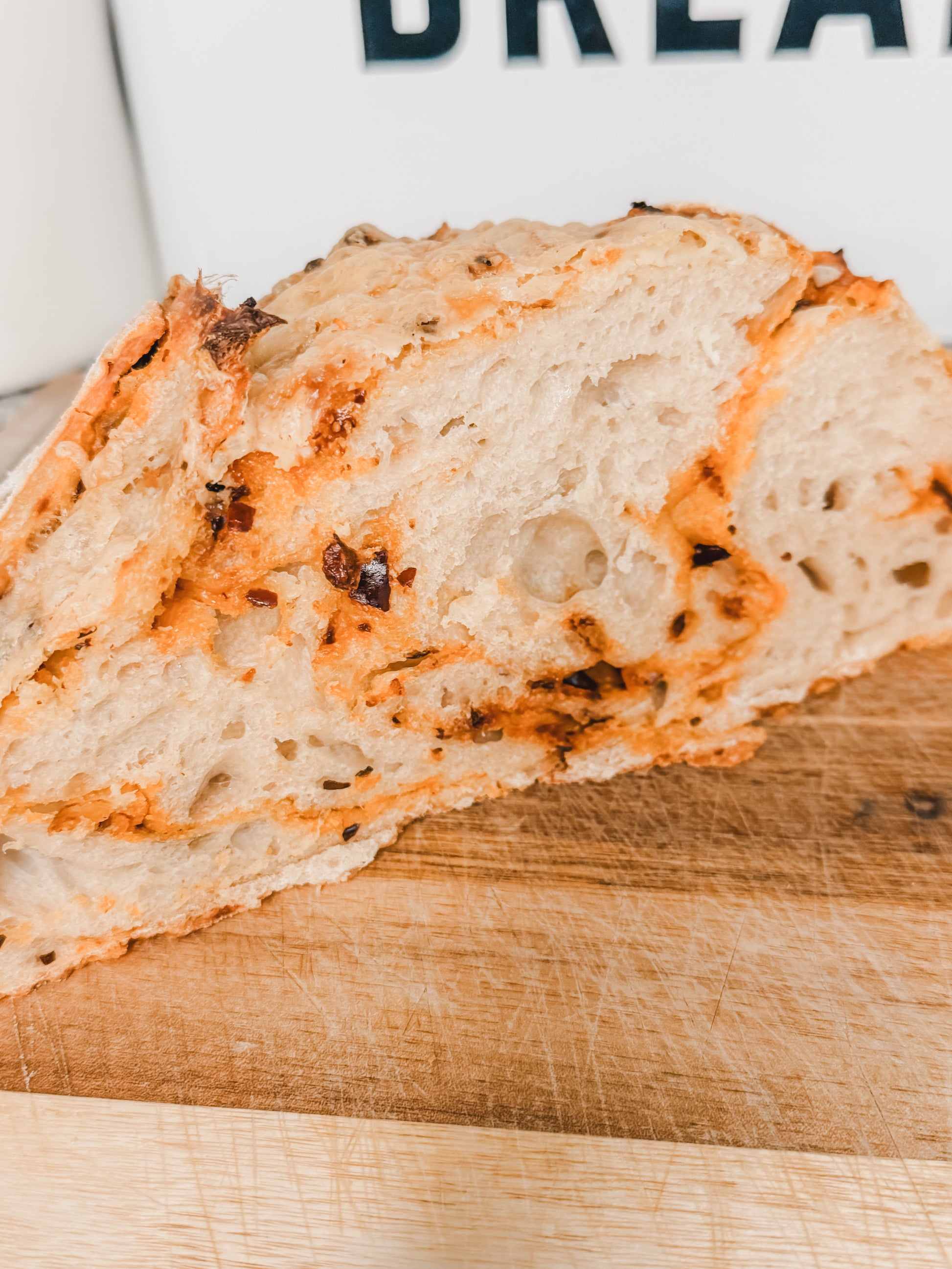 Chili Crisp Gruyère Sourdough Loaf