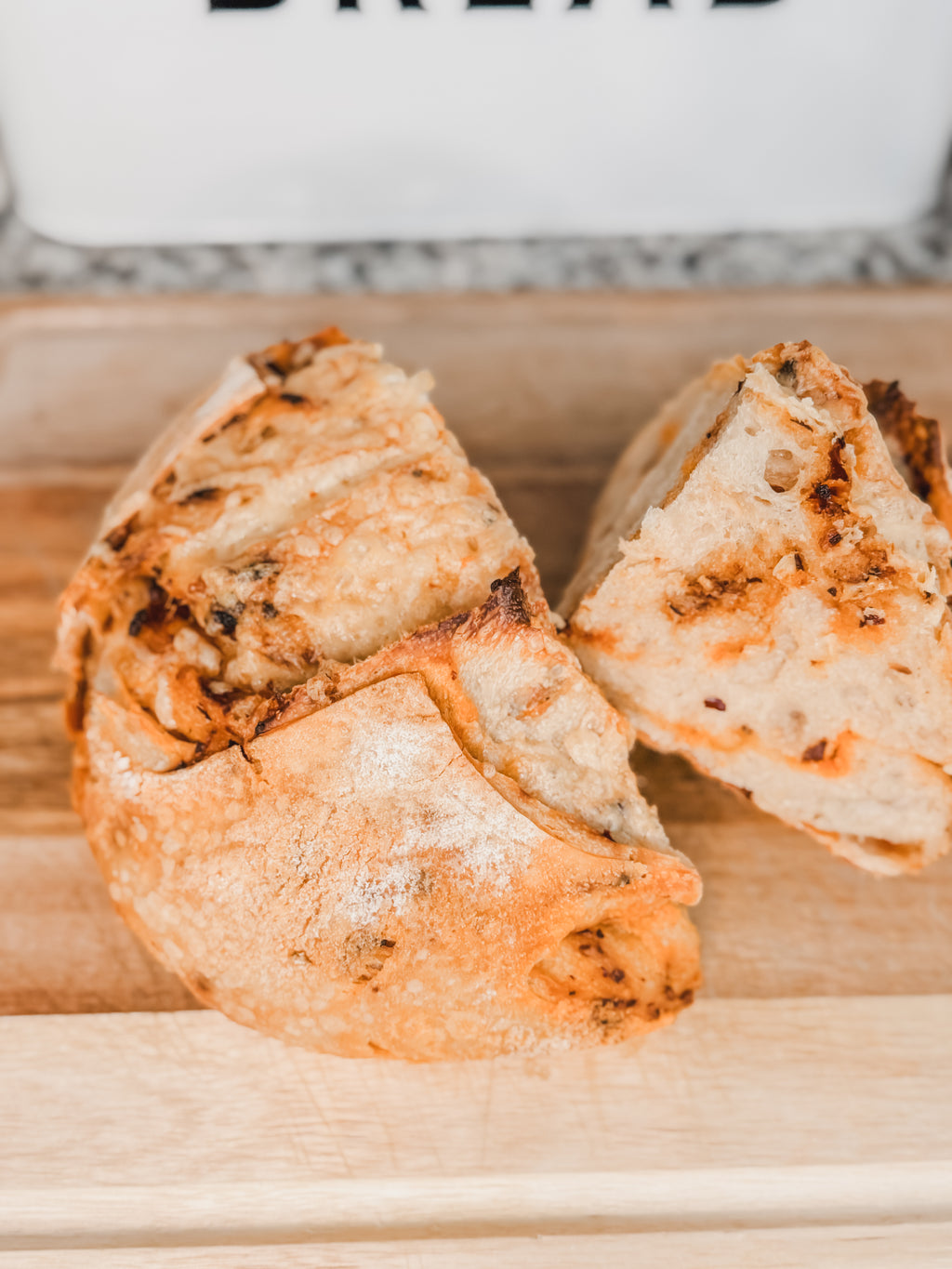 Chili Crisp Gruyère Sourdough Loaf