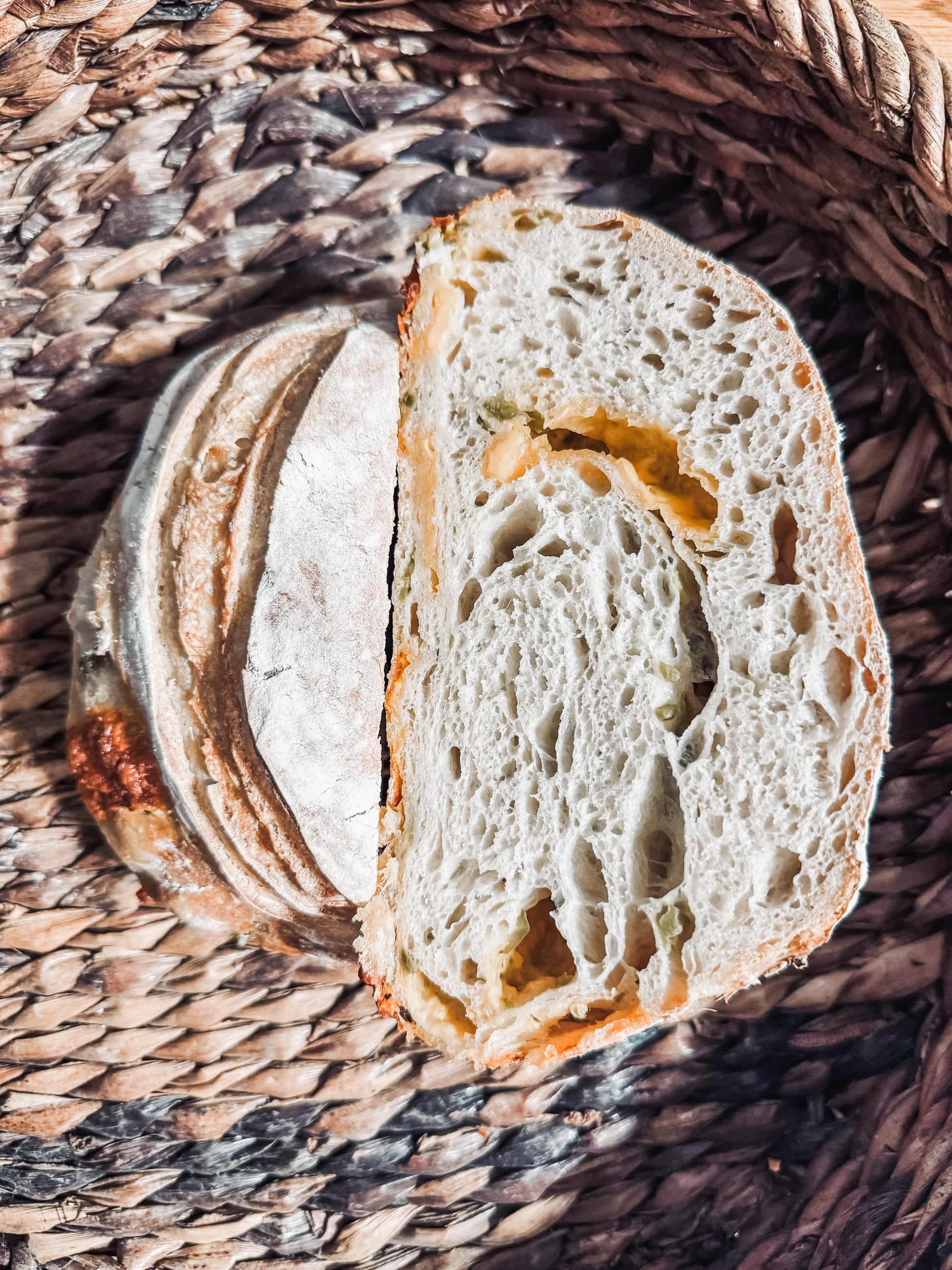 Jalapeno Cheddar Sourdough Loaf